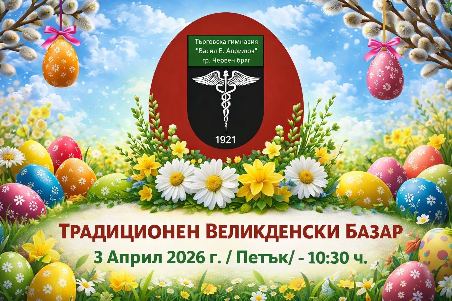 Традиционен Великденски базар в ТГ "Васил Априлов" гр. Червен бряг